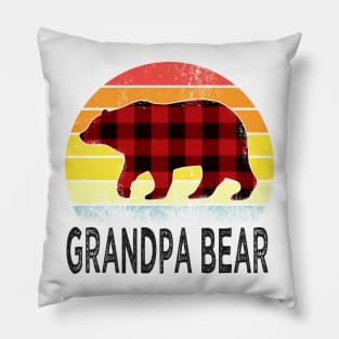 fathers day grandpa bear Pillow