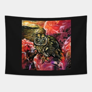 Galápagos Short Eared Owl Tapestry