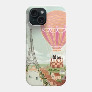 Hot Air Balloon Ride Cats Phone Case