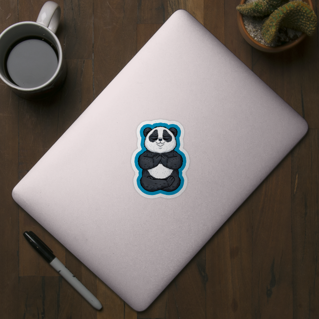 Yoga Panda Meditation Namaste Gift' Sticker