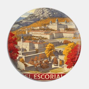 El Escorial Spain Travel Tourism Retro Vintage Pin