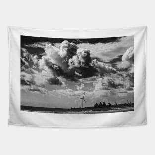 Big Monochrome Sky Tapestry