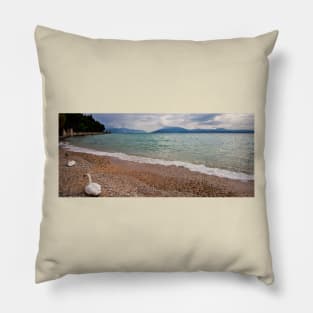 Sirmione Swans Pillow