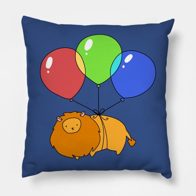 Balloon Lion Pillow by saradaboru