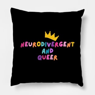 Neurodivergent and Queer Pillow