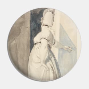 Back View of a Standing Female Called Mrs. Fuseli by Henry Fuseli Pin