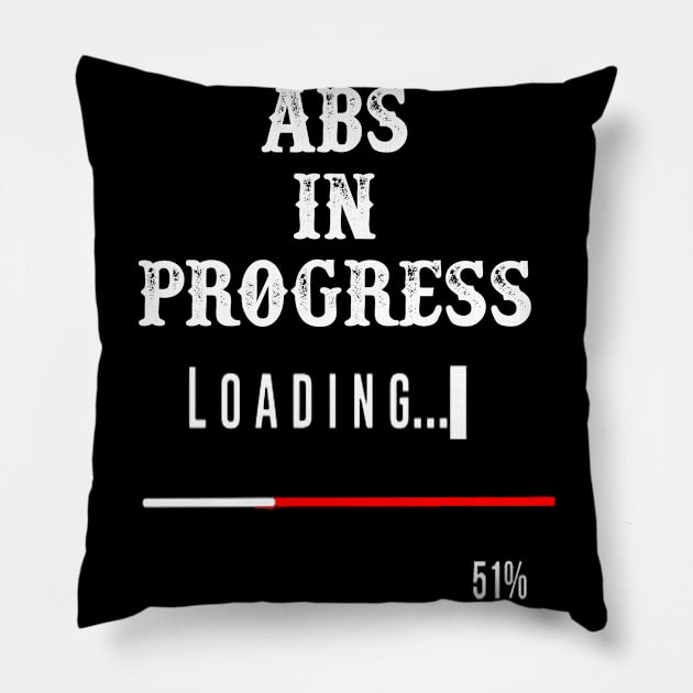 Abs In Progress Pillow by 29 hour design