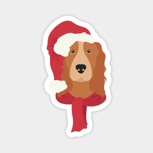 English Cocker Spaniel Christmas Dog Magnet