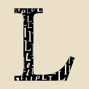 L Filled - Typography T-Shirt