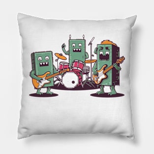 8 Bit Monster Rock Band Pillow