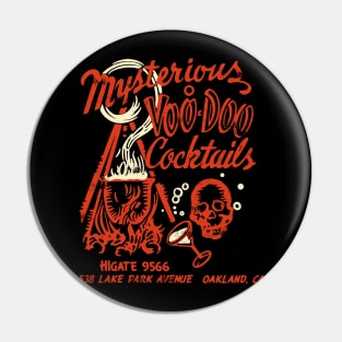 Vintage Mysterious Voodoo Tiki Bar Pin