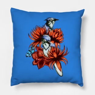 Horus Blue Jay Pillow