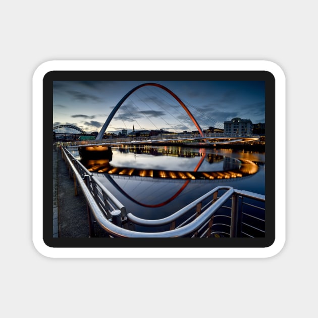 The Gateshead Millenium Bridge Magnet by davehudspeth