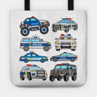 US Police Cars and Vehicles Tote