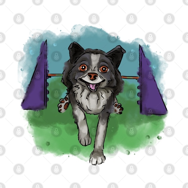 Happy agility dog by Antiope