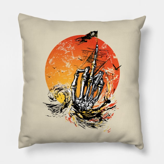 Sea of Bones Pillow by jemae