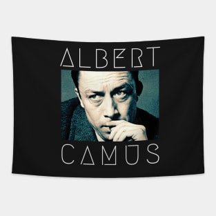 Albert  camus portrait art Tapestry