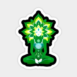 Aura Green Meditation 03 Magnet