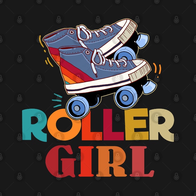 Cute Roller Skater Gift Print Roller Girl Skating Skater Product by Linco