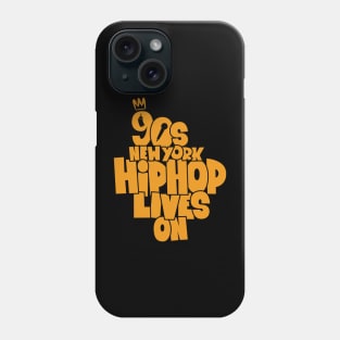 Throwback to the Golden Age of Hip Hop's Iconic '90s Era in New York Phone Case