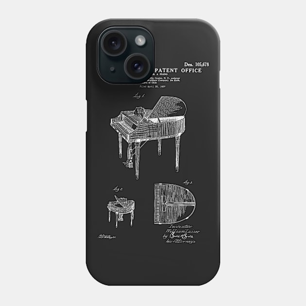 Piano Patent Phone Case by Woah_Jonny