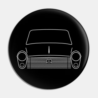 Austin A40 classic 1950s-1960s British car white outline graphic Pin