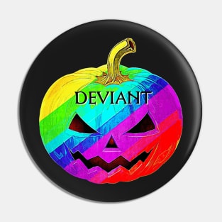 Rainbow Jack O Deviant Pin