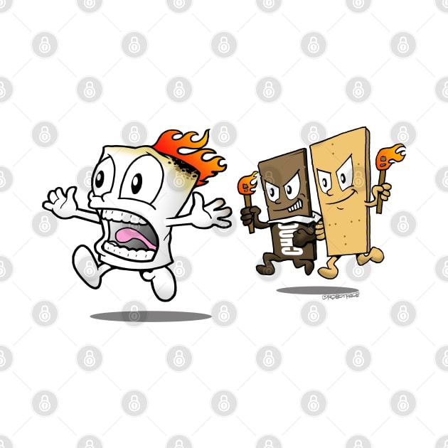 Funny Smores Chase by robotface