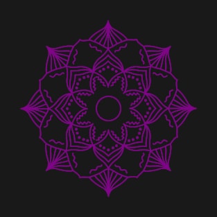 PURPLE LUXURY MANDALA ART T-Shirt