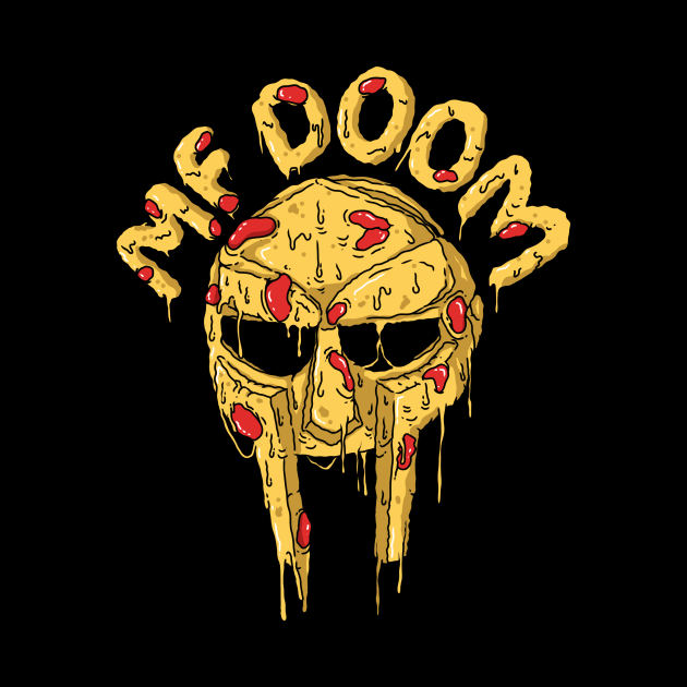 MF doom pizza mask T-shirt by auzai