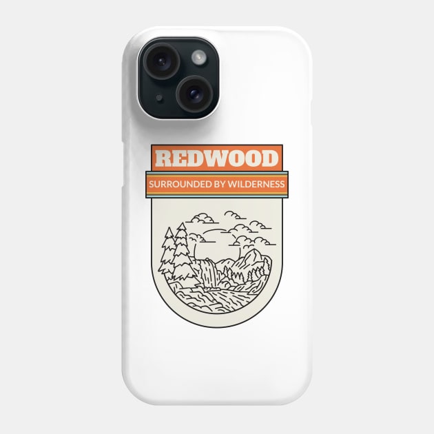 redwood National park hiking camping outdoors outdoorsman Phone Case by Tip Top Tee's