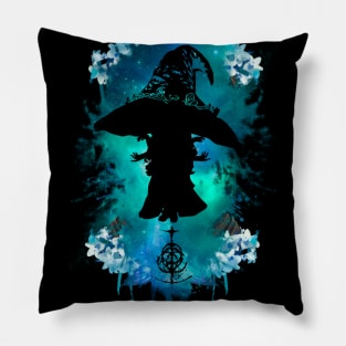 Winter Witch Abstract Pillow