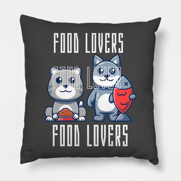 Pet lover T-shirt Pillow by Melchi