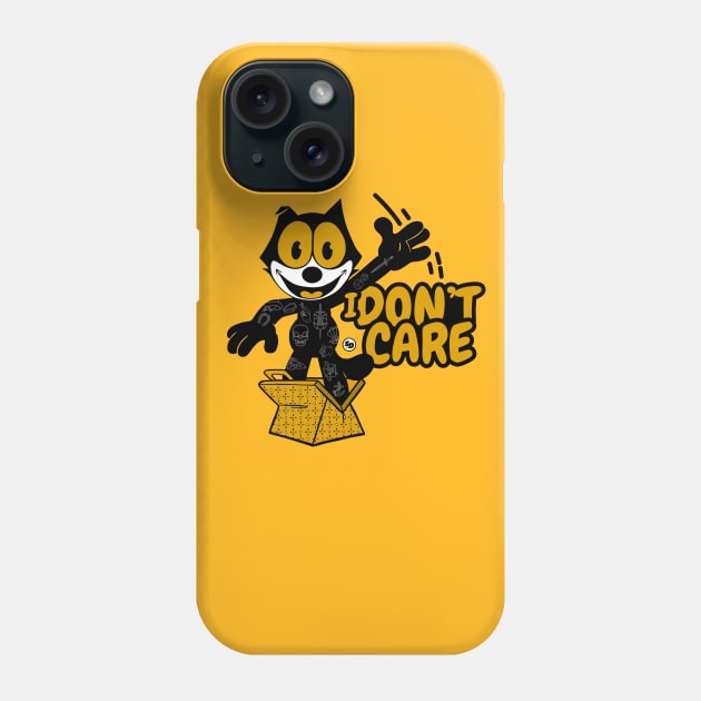 I don't care Phone Case by Stamina.Design