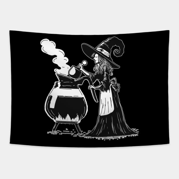 Halloween Coffee Tapestry by Joselo Rocha Art