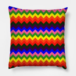 rainbow chevron Pillow