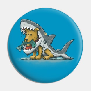 Sharksuit Dog Pin