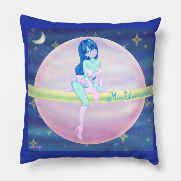 Miss Universe Pillow by opalnips