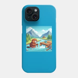 Luv Beaver . Phone Case