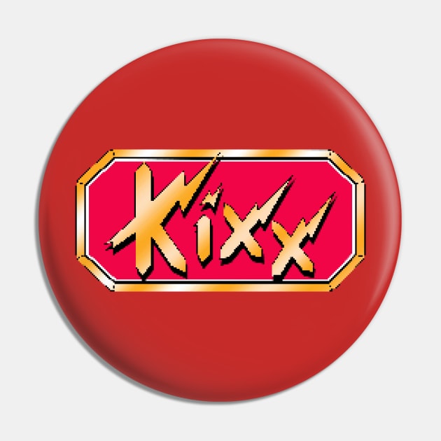 Retro Computer Games Kixx Software Pixellated Pin by Meta Cortex