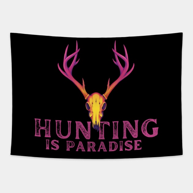 Hunting Is Paradise Tapestry by NICHE&NICHE