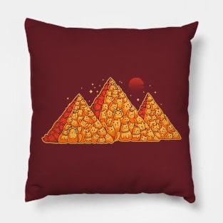 Purramids - cat pyramid Pillow