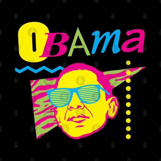 Obama - 80s by TheAnchovyman