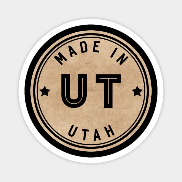 Made In Utah UT State USA Magnet by Pixel On Fire