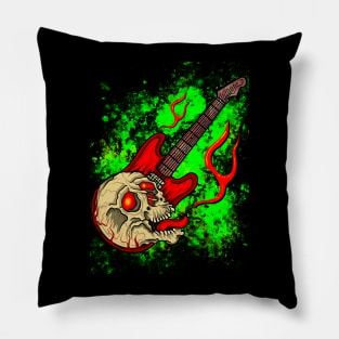 Skull guitar Pillow