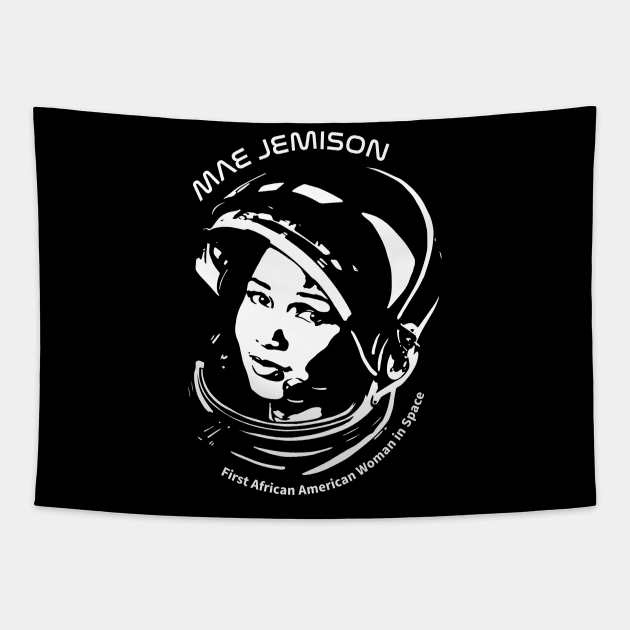 Women in Space: Mae Jemison Tapestry by photon_illustration