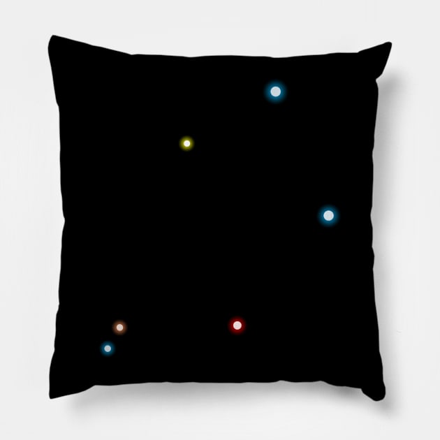 Constellation Libra (variant) Pillow by GloopTrekker