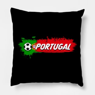 Portugal Qatar 2022 World Cup, Portugal Soccer Team 2022 Supporter Funny Portugal Flag Futbol Pillow