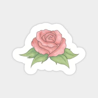 Pink Rose Magnet