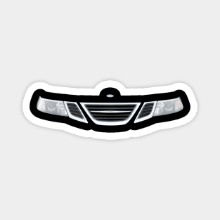 Saab 9-3 2nd generation classic car minimalist grille Magnet